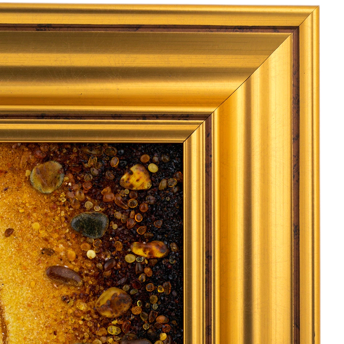 Icon of amber "Nicholas the Wonderworker"