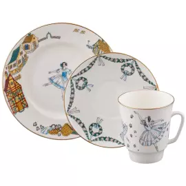 Кофейный набор "Русский балет" Жизель, 3 предмета, на 1 персону