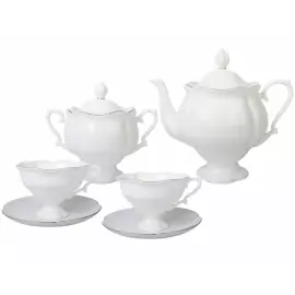 Чайный сервиз "Наташа" с рисунком "Золотая лента" на 6 персон, 20 предметов