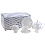 Natasha tea set with a Golden Ribbon pattern for 6 people (20 items)