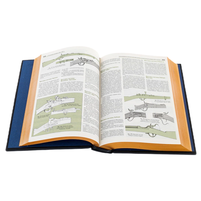 Leather-bound book "Small arms of the world"
