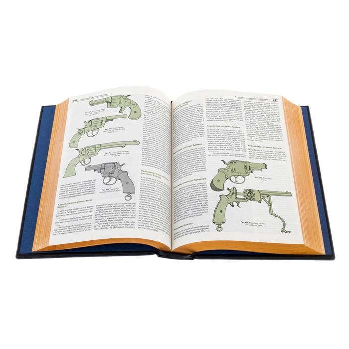 Leather-bound book "Small arms of the world"