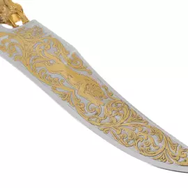 Нож сувенирный "Волки" с художественным литьем, Златоуст