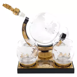 Набор для коньяка "Морской" на 4 персоны, Златоуст