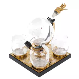 Набор для коньяка "Морской" на 4 персоны, Златоуст