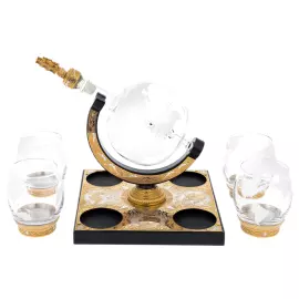 Набор для коньяка "Морской" на 4 персоны, Златоуст