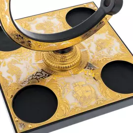 Набор для коньяка "Морской" на 4 персоны, Златоуст