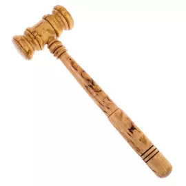 Сувенир из карельской березы "Штурвал с рындой" 3-х дюймовый