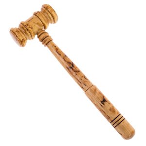 Сувенир из карельской березы "Штурвал с рындой" 3-х дюймовый