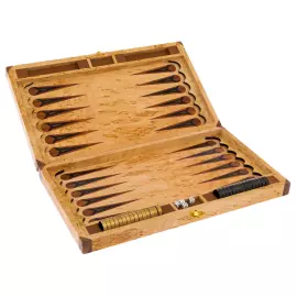 Karelian birch backgammon "Tiger" medium