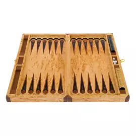 Karelian birch backgammon "Tiger" medium