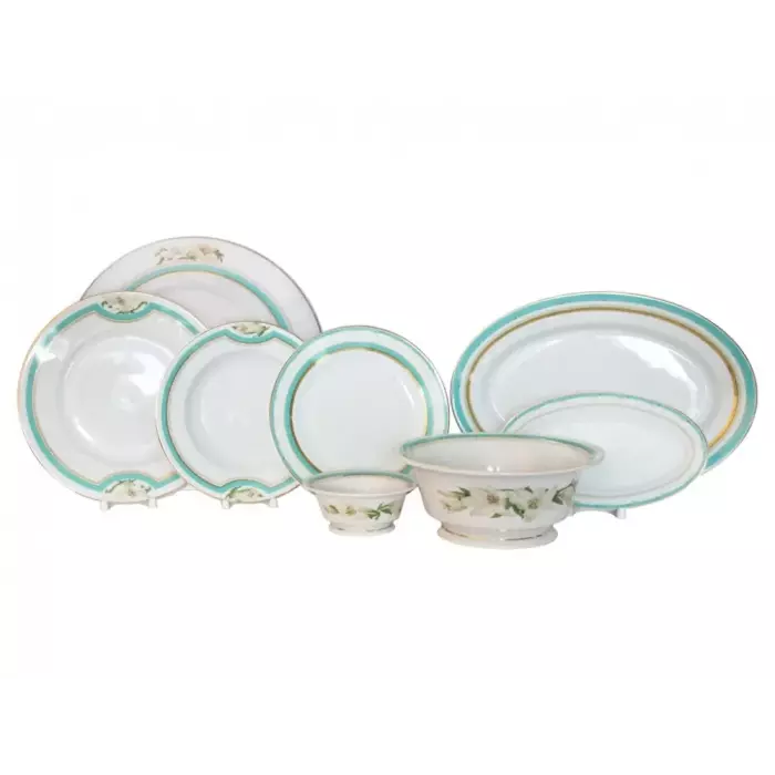 Фарфоровый сервиз "Европейский" с рисунком "Северная аврора" на 6 персон, 24 предмета