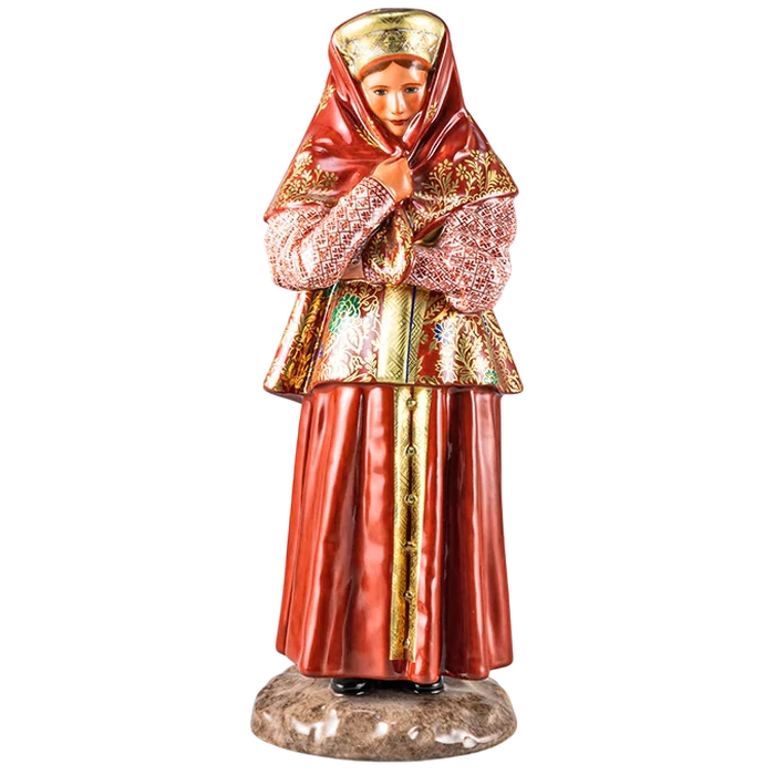 Porcelain statuette "Vologda woman"