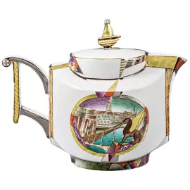 Чайный сервиз "Ковчег" с рисунком "Ладонь Невы" на 4 персоны, 12 предметов