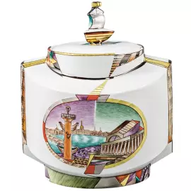 Чайный сервиз "Ковчег" с рисунком "Ладонь Невы" на 4 персоны, 12 предметов