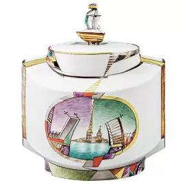 Чайный сервиз "Ковчег" с рисунком "Ладонь Невы" на 4 персоны, 12 предметов