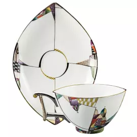 Чайный сервиз "Ковчег" с рисунком "Ладонь Невы" на 4 персоны, 12 предметов