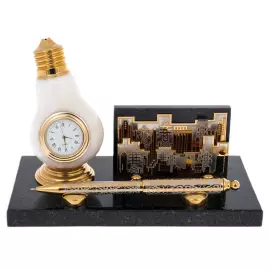 Настольный набор из долерита "Лампочка" Златоуст