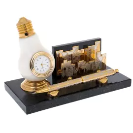 Настольный набор из долерита "Лампочка" Златоуст