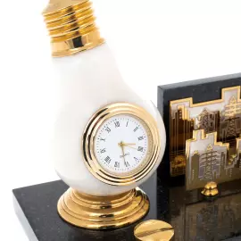 Настольный набор из долерита "Лампочка" Златоуст