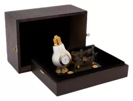 Настольный набор из долерита "Лампочка" Златоуст