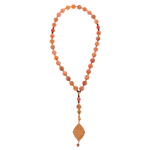 Muslim beads made of heliolite and aventurine "Allah is Great"