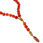 Orthodox carnelian rosary "St. Spyridon's Slipper"