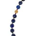 Rosary of lapis lazuli and garnet "Drop"