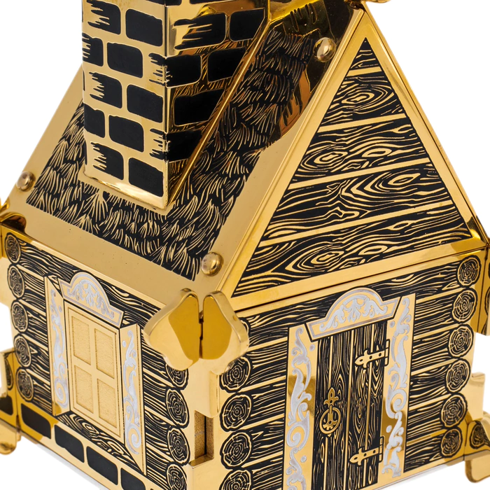 Sugar bowl "Hut on chicken legs" Zlatoust