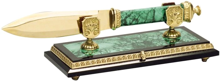 A paper knife on a stand