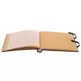 Фотоальбом из натуральной кожи "Рыбалка и Охота" темно-коричневый