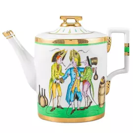 Чайный сервиз "Гербовый" с рисунком "Крысята-воришки" на 2 персоны, 7 предметов