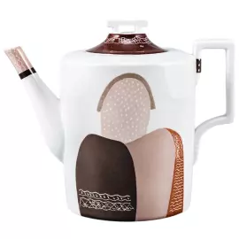 Чайный сервиз "Гербовый" с рисунком "Бабы" на 6 персон, 7 предметов