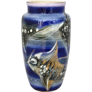 Фарфоровая ваза "Китайская" с рисунком "Рыбы"