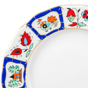 Чайный сервиз "Тюльпан" с рисунком "Русский лубок" на 6 персон, 20 предметов