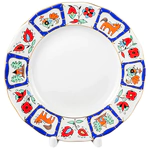 Tulip tea set with Russian Splint pattern for 6 persons (20 items)