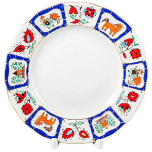 Чайный сервиз "Тюльпан" с рисунком "Русский лубок" на 6 персон, 20 предметов