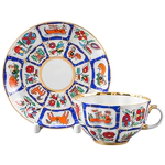Tulip tea set with Russian Splint pattern for 6 persons (20 items)