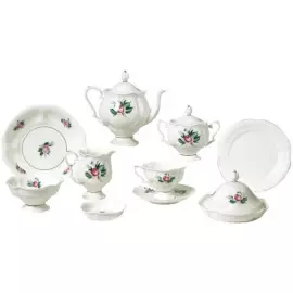 Кофейный сервиз "Наташа" с рисунком "Невеста" на 6 персон, 23 предмета