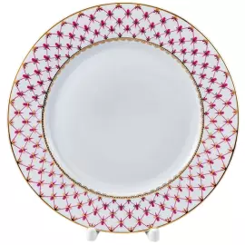 Фарфоровый сервиз "Молодежный" с рисунком "Сетка-Блюз 2" на 6 персон, 24 предмета