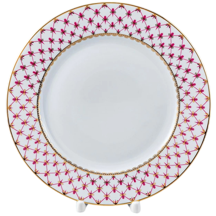 Фарфоровый сервиз "Молодежный" с рисунком "Сетка-Блюз 2" на 6 персон, 24 предмета