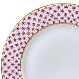 Фарфоровый сервиз "Молодежный" с рисунком "Сетка-Блюз 2" на 6 персон, 24 предмета