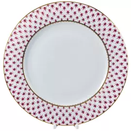 Фарфоровый сервиз "Молодежный" с рисунком "Сетка-Блюз 2" на 6 персон, 24 предмета