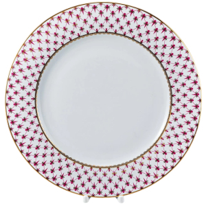 Фарфоровый сервиз "Молодежный" с рисунком "Сетка-Блюз 2" на 6 персон, 24 предмета