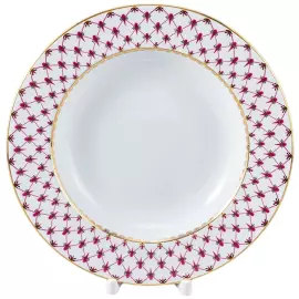 Фарфоровый сервиз "Молодежный" с рисунком "Сетка-Блюз 2" на 6 персон, 24 предмета