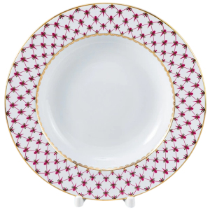 Фарфоровый сервиз "Молодежный" с рисунком "Сетка-Блюз 2" на 6 персон, 24 предмета