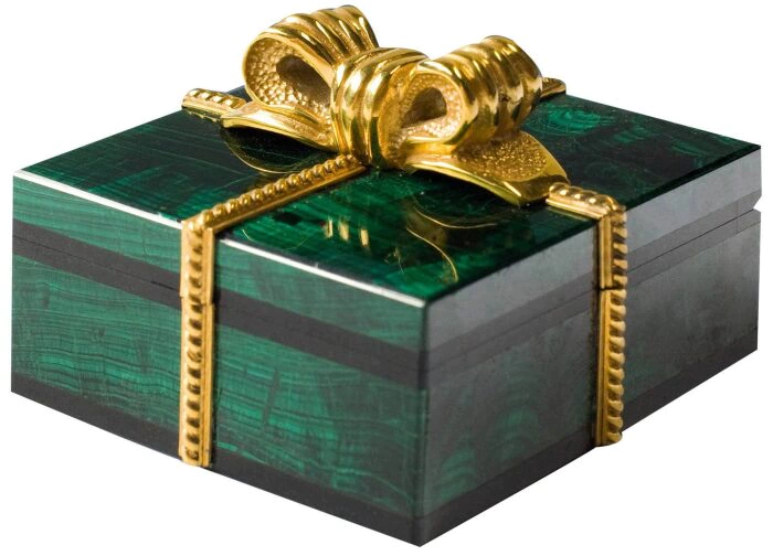 A box with a bow