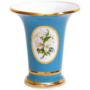 Фарфоровая ваза "Ампирная" с рисунком "Незабудки"
