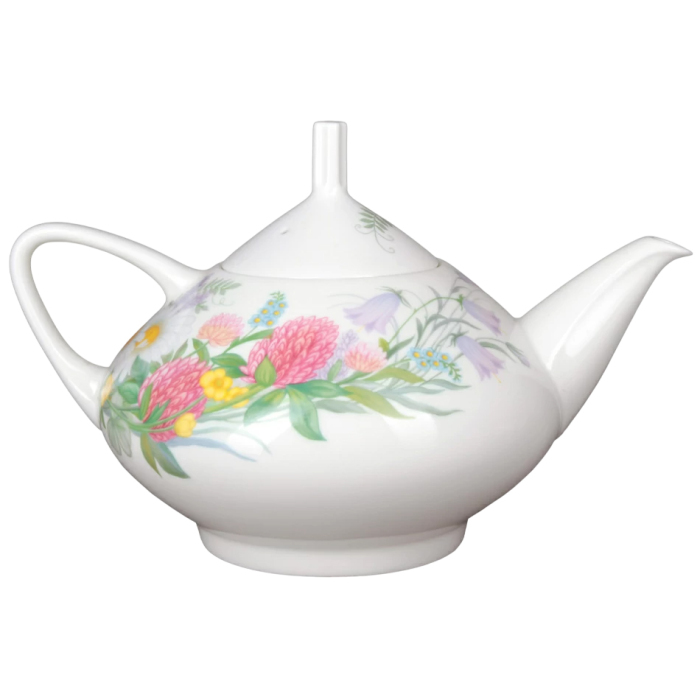 Чайный сервиз "Купольный" с рисунком "Полевые цветы" на 6 персон, 14 предметов