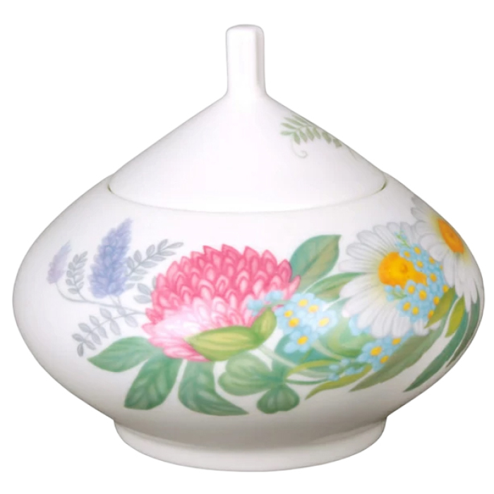 Чайный сервиз "Купольный" с рисунком "Полевые цветы" на 6 персон, 14 предметов